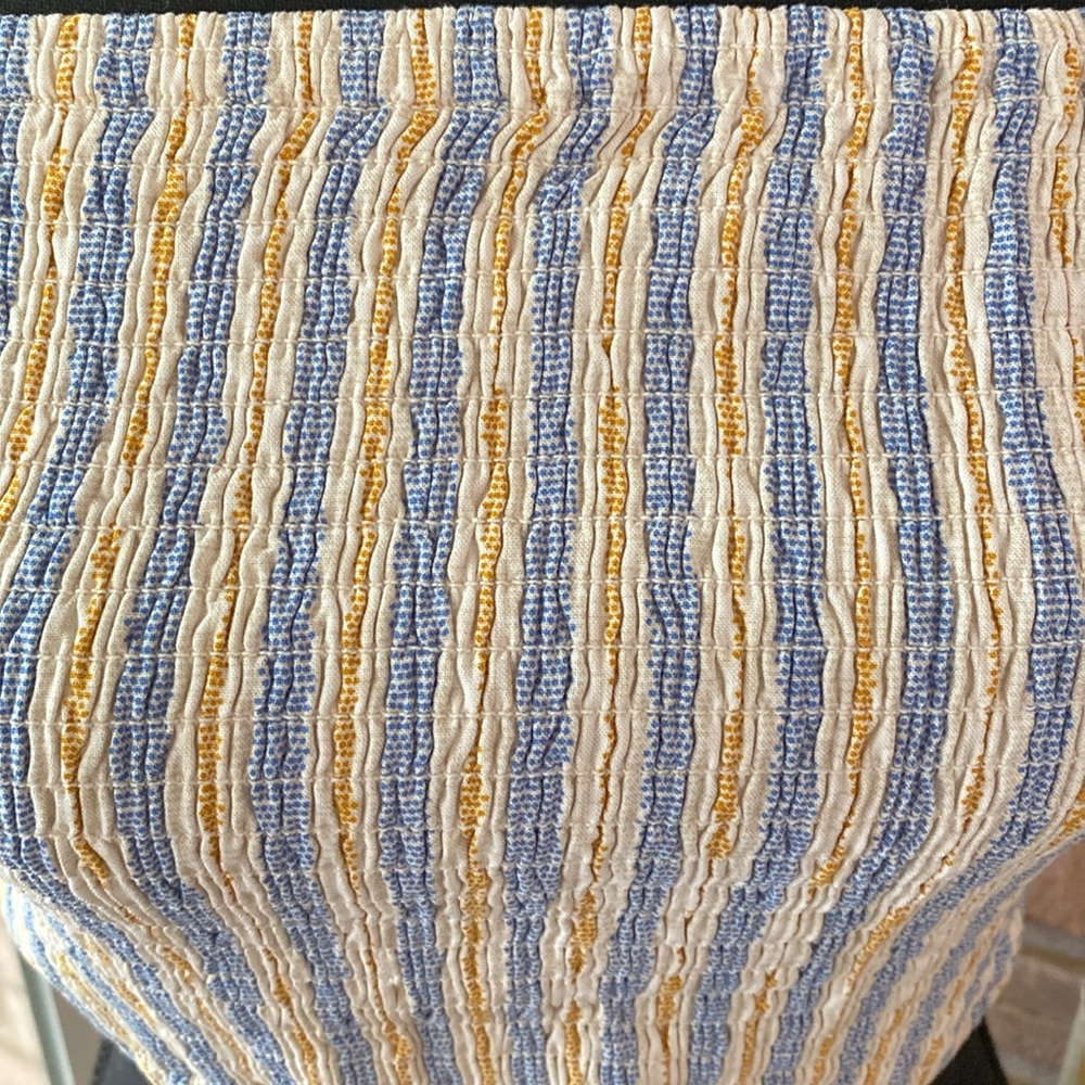 Kori Blue and Yellow Striped Women's Pants and Tank Top - Picture 5 of 13
